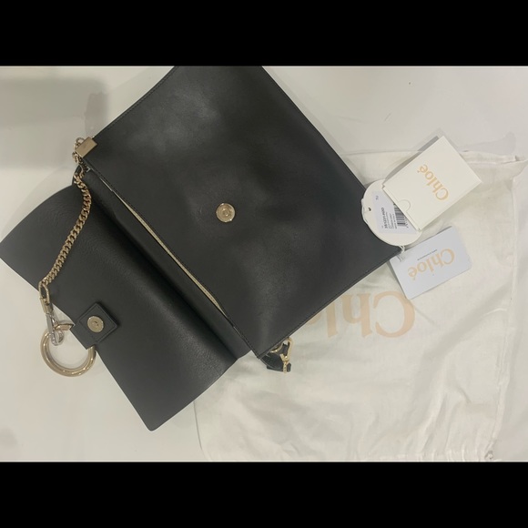 Chloe Faye Suede Calfskin Medium - Dark Grey - Picture 5 of 8